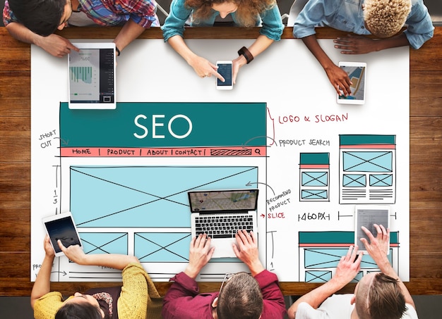 SEO Search Engine Optimization Data Digital Concept