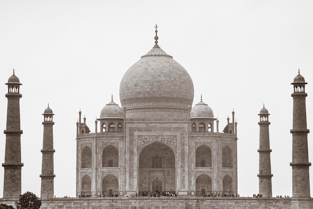 Sepia Taj Mahal Agra Uttar Pradesh w Indiach