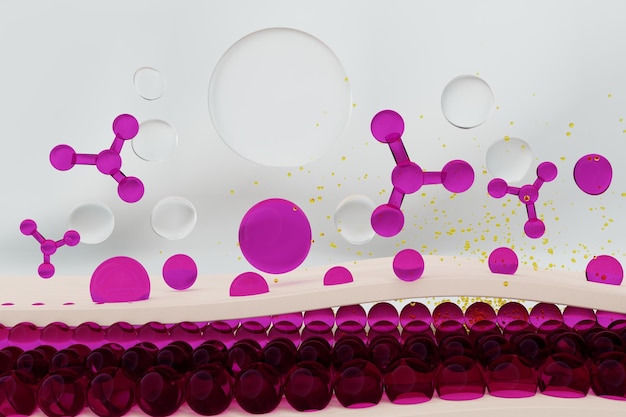 Zdjęcie serum kosmetyczne do mikrobiologii molekularnej health beauty