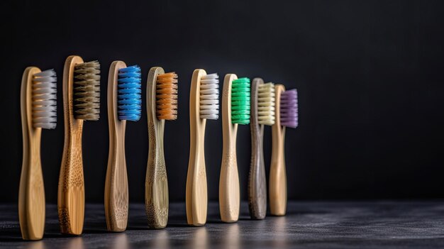 Set_of_bamboo_toothbrushes_Different_color z technologią generatywnej sztucznej inteligencji