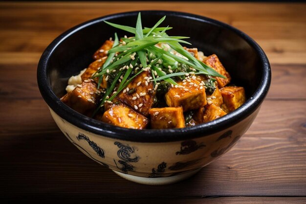 Zdjęcie sezamowy tofu donburi sensation