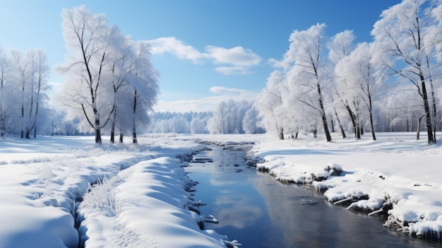 Sezon zimowy od 22 grudnia do 22 marca Style Papercut Vecto Generative AI