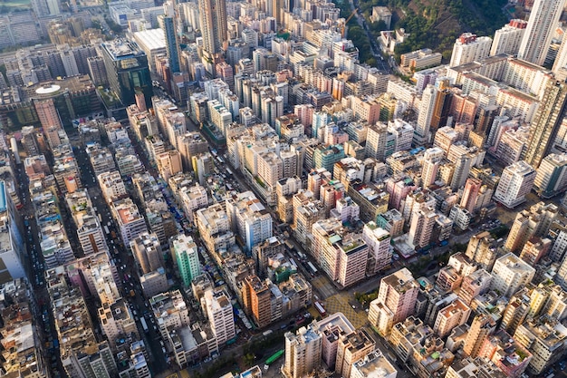 Sham Shui Po, Hongkong, 11 września 2018 r.: - zwarte miasto w Hongkongu