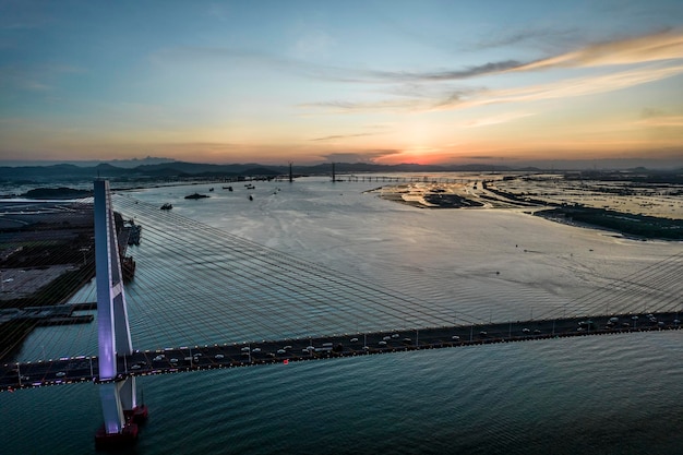 Shantou City Prowincja Guangdong Chiny Chińskie Tłumaczenie Na Mościeshantou Queshi Bridge