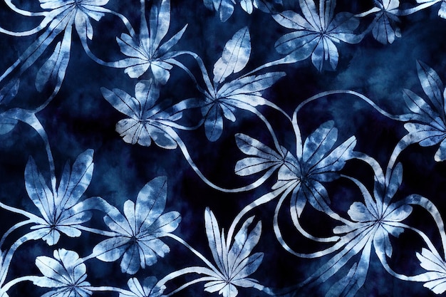 Shibori indygo japońska tekstura farbowania tkanin