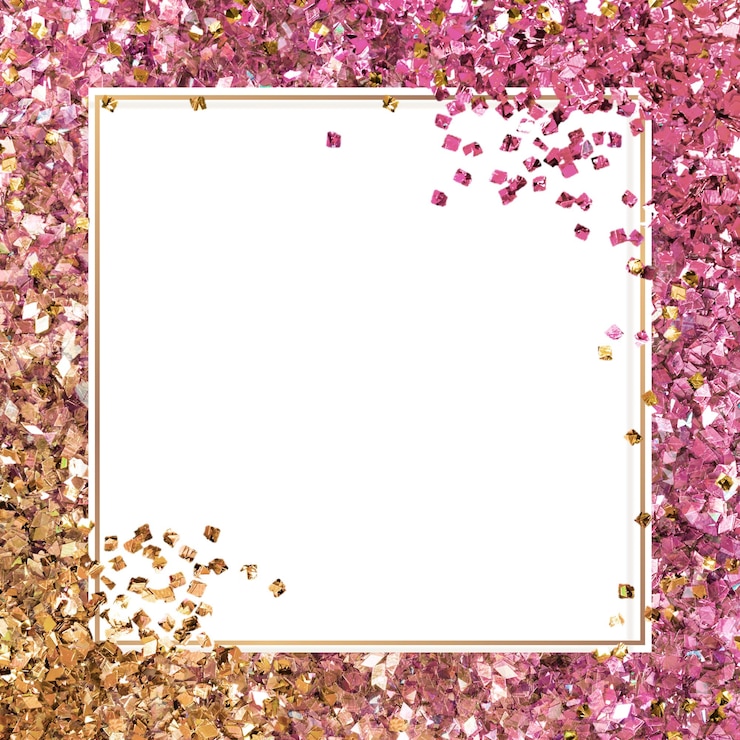 Zdjęcie shimmery border png festiwalny gradient błyszczący ramka