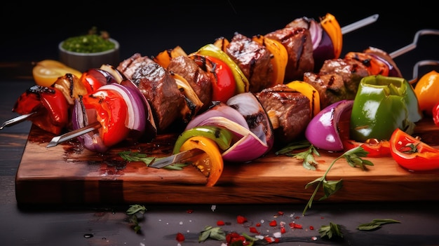 Shish kebab na grillu