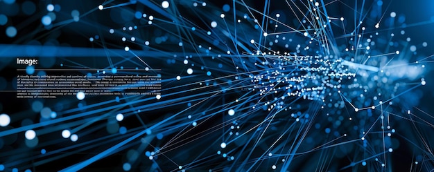 Zdjęcie sieć technologiczna reprezentująca przyszłość sieci i technologii
