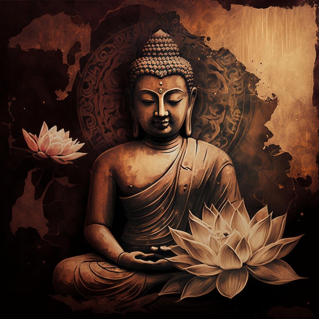 Siedzący posąg Buddy