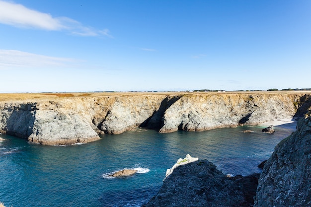 Skały I Skały W Oceanie Słynnej Wyspy Belle Ile En Mer We Francji