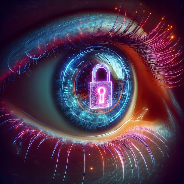 Skanowanie siatkówki Bezpieczeństwo cybernetyczne Tożsamość wirtualna Dane osobowe Etyka i prywatność AI
