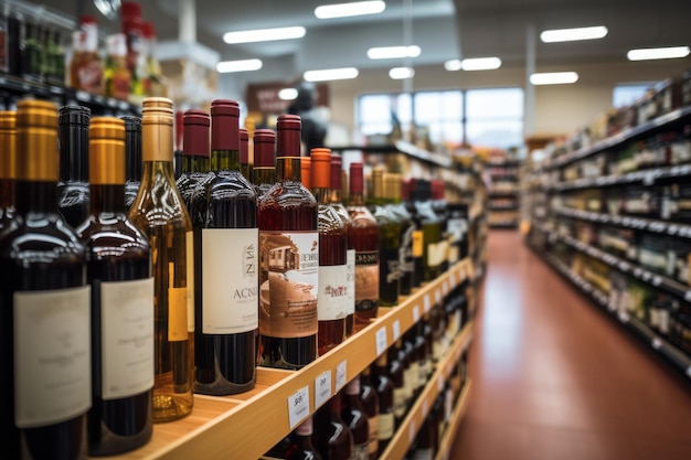 Sklepy spożywcze Sekcja win i alkoholi Generacyjna AI