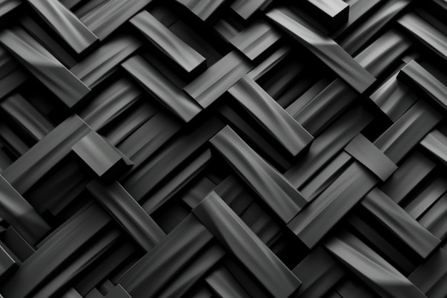 Skomplikowana geometryczna tekstura w jednolitym czarnym kolorze