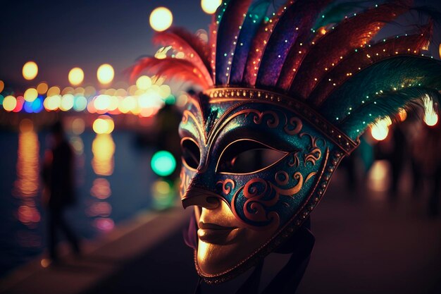 Skomplikowana maska karnawałowa firmy Nice na uroczyste uroczystości