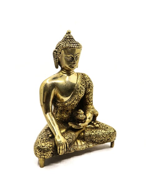 skomplikowana złota posąg Buddy
