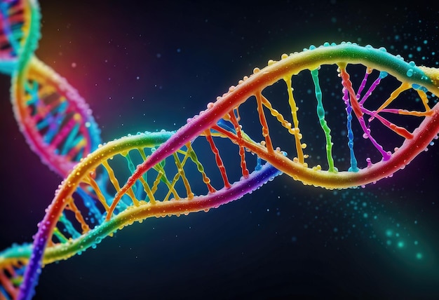 skomplikowany świat kodu genetycznego DNA i struktury komórkowej