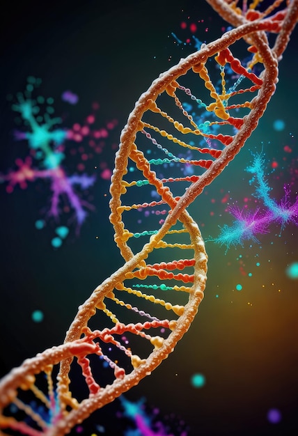 skomplikowany świat kodu genetycznego DNA i struktury komórkowej