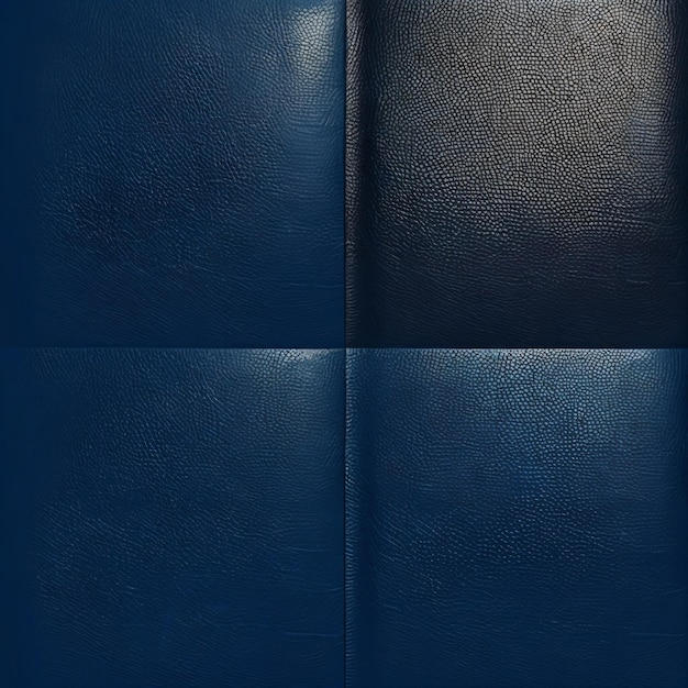 Skóra Tekstura Skóra Powierzchnia Kolorowa Skóra niebieska skórzana ściana z czarnym tłem i