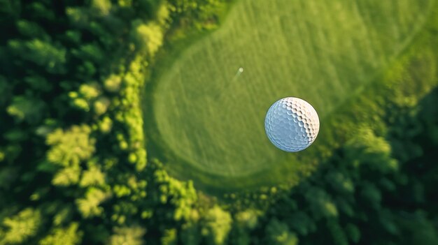 Skup się na piłce golfowej