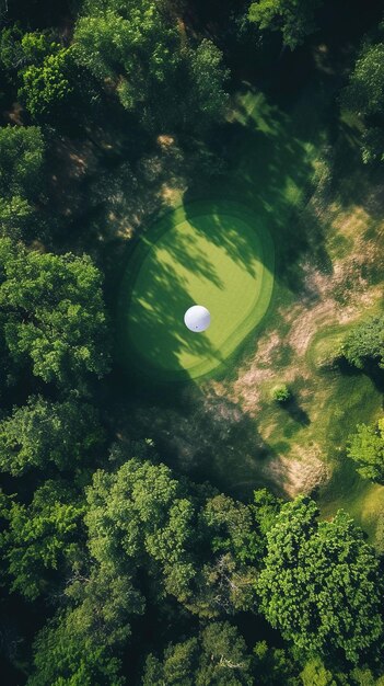 Skup się na piłce golfowej