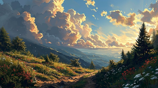 Zdjęcie sky shine new day path niebo tło banner hd