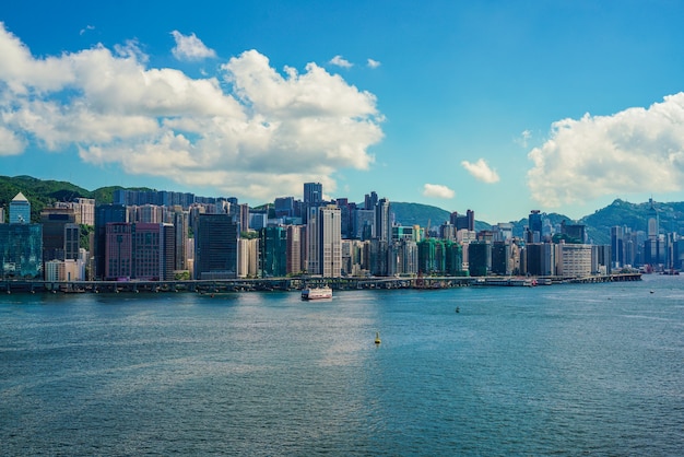 Skyscape Hong Kong City.