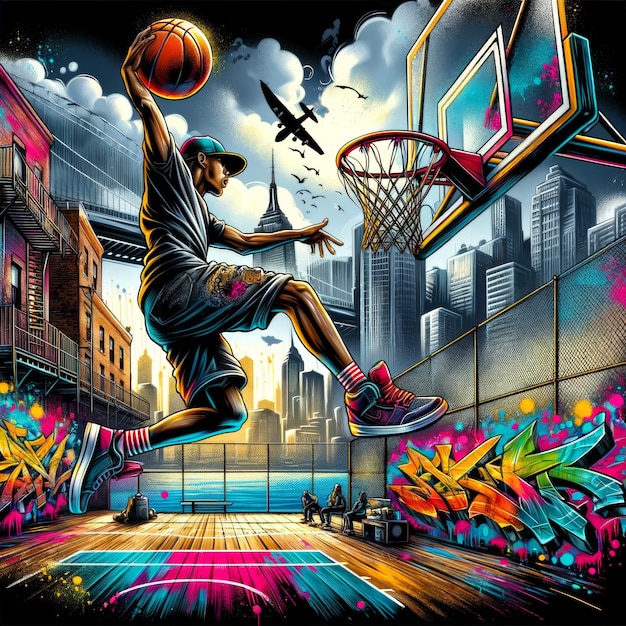 Slam Dunk Spirit na ColorDrenched City Court