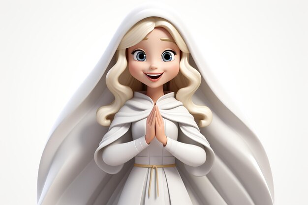 Śliczne Błogosławiona Maryja animowane animowane wyrażenia dziwaczne wyrażenia zabawne wyrażenia czarno-białe tło ściana Matka Jezusa Chrystusa