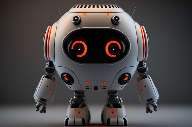 Śliczne generatywne Robot Ai