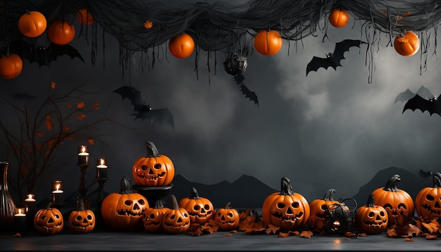 Śliczne tło na przyjęcie Halloween