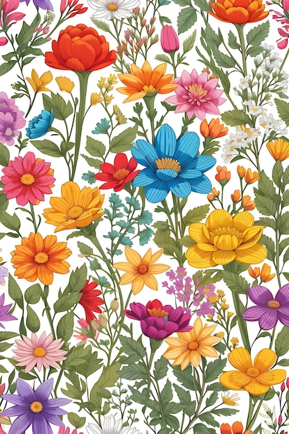 Śliczny kwiatowy wzór w małych kwiatach Bezszwowa tekstura wektora Elegancki szablon dla mody