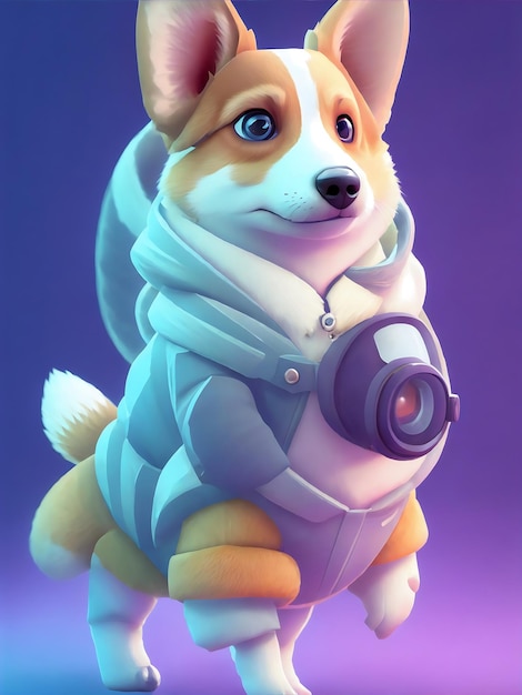 Śliczny pies corgi