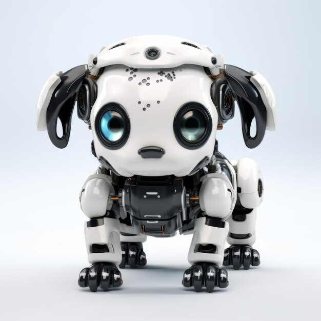 Śliczny Robotic Dog Hiperrealistyczny Pet Robot Owca W Jakości 8K Hd