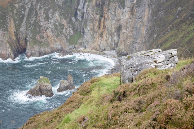 Zdjęcie slieve league cliffs, donegal, irlandia