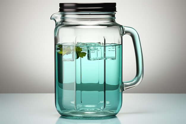 Zdjęcie slim water jug blue 20 liters ai wygenerował najlepszy obraz jakości