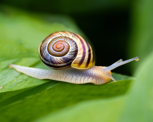 Ślimaki leśne w środowisku naturalnym zauważają płytką głębokość pola