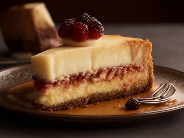 Słodka fotografia cheesecake