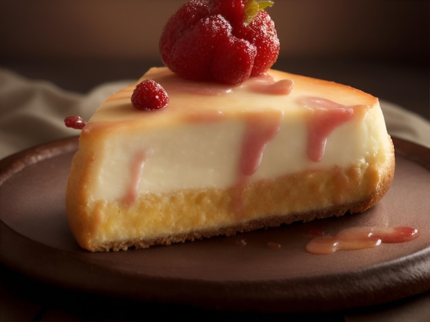 Słodka fotografia cheesecake