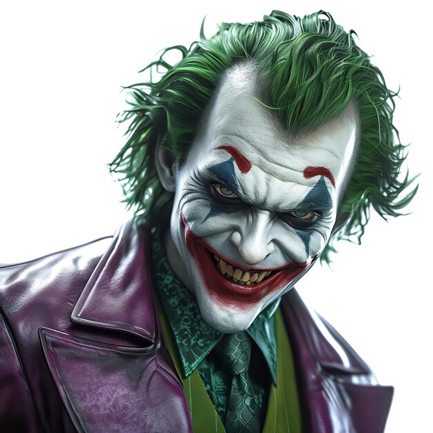 Słodka Joker Persona izolowana na białym tle