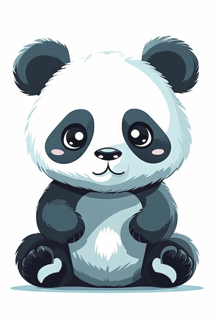 Słodka mała panda ilustracja