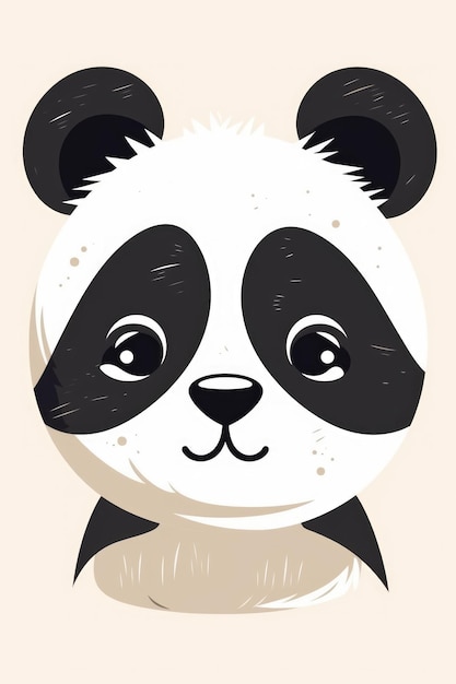 Słodka mała panda ilustracja