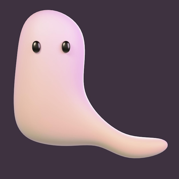 Słodki 3D Ghost Spirit