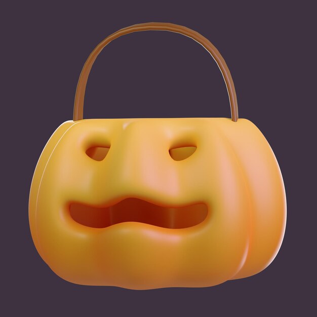 Słodki 3D Trick or Treat Pumpkin Basket