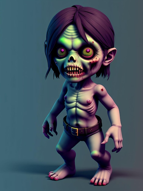 Słodki 3D zombie