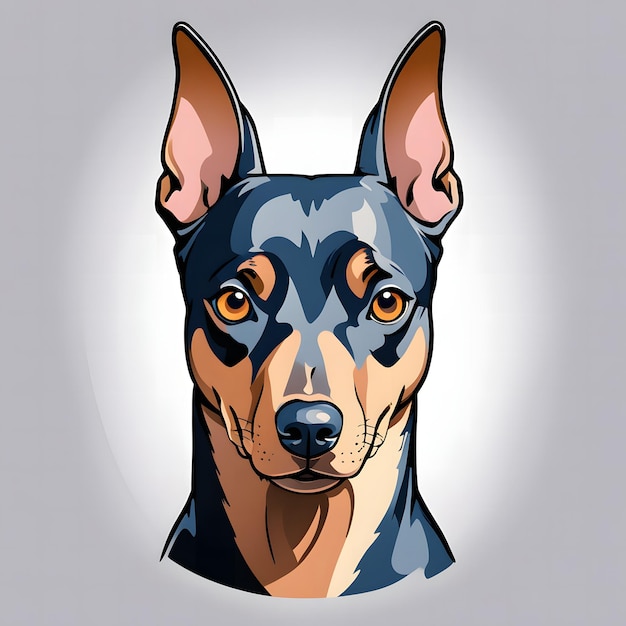 Słodki Doberman Pinscher