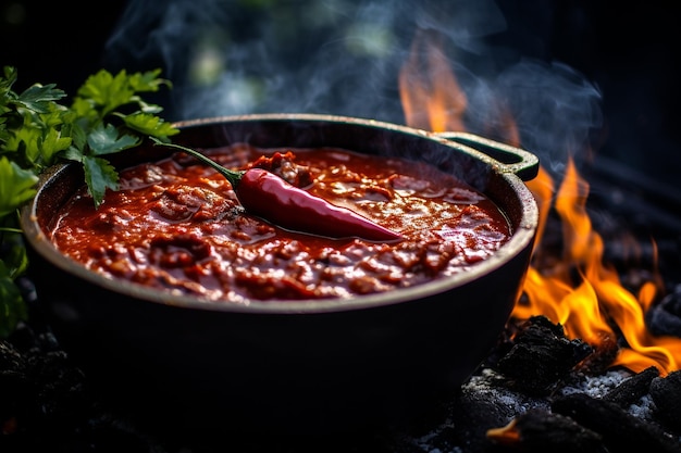 Słodki i pikantny BBQ Chili