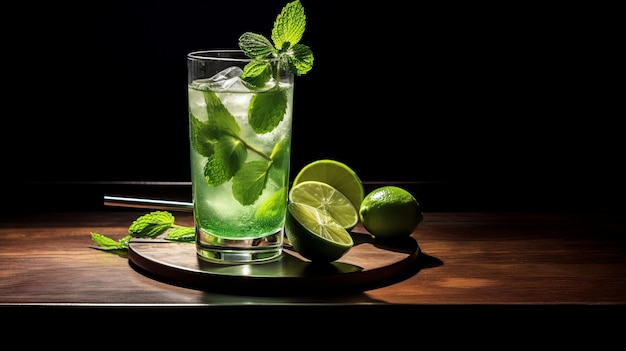 Słodki koktajl mojito napoje alkoholowe Bar koktajlowy