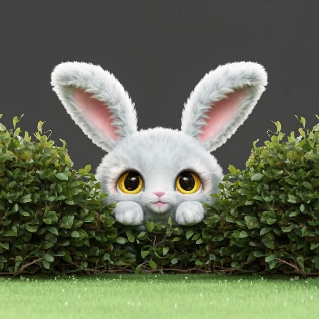 Zdjęcie słodki królik 3d image