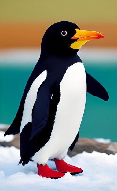Słodki pingwin.