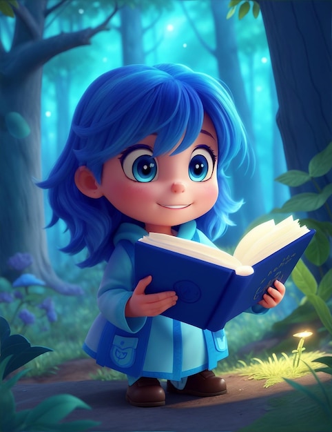 Zdjęcie słodkie dziewczyny czytanie książki